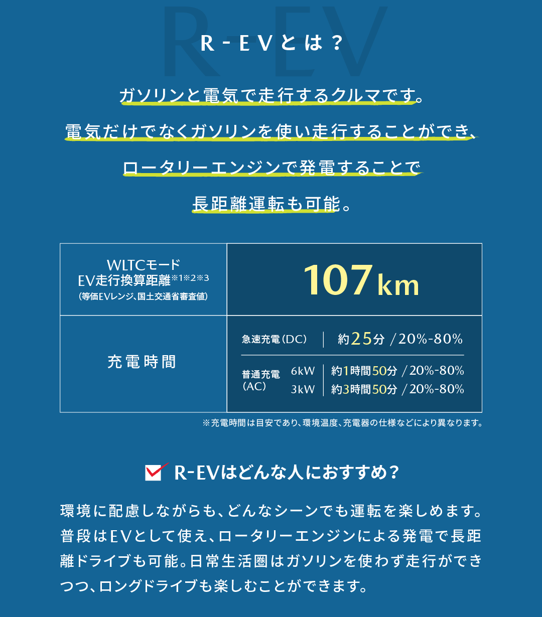 R-EVとは？ | R-EVはどんな人におすすめ？